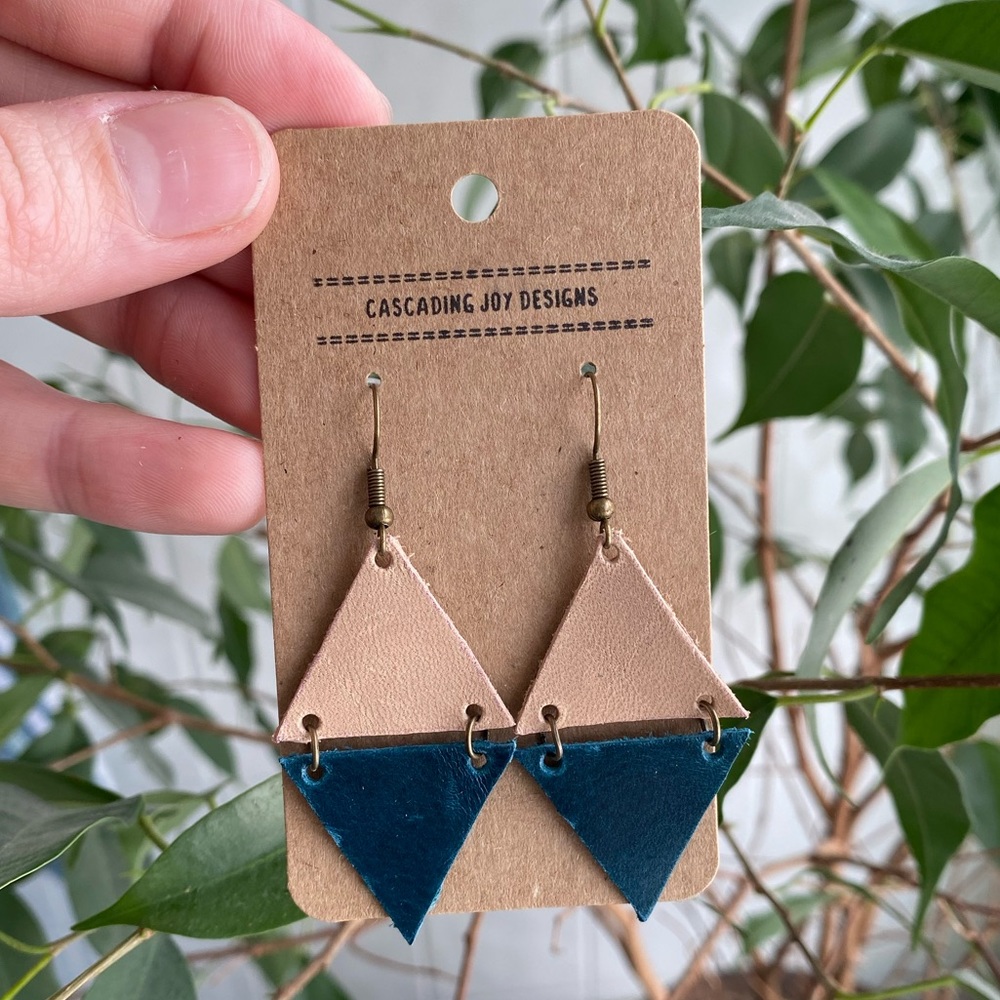 Handmade Genuine Leather Earrings